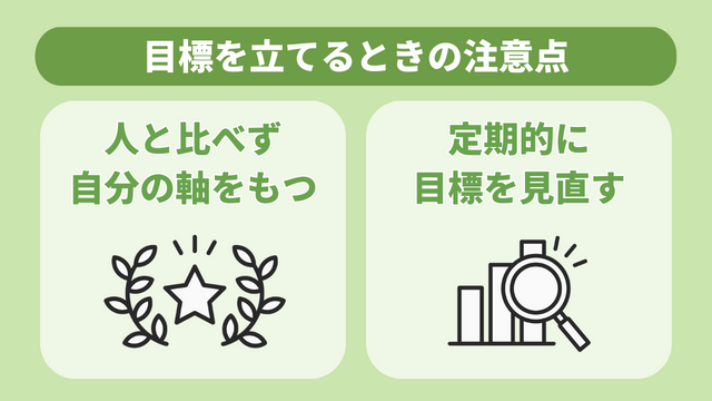 良い目標を立てるときの注意点